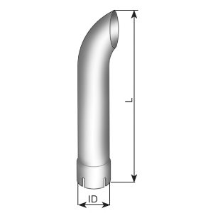 DINEX 91421 Exhaust Pipe, universal